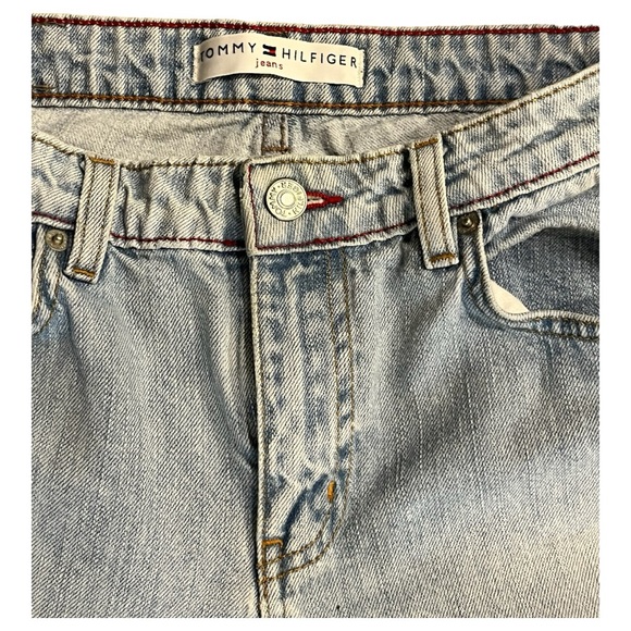 Vintage Y2K Tommy Hillfiger women’s size 8 light-wash straight 32 inseam - Picture 6 of 10